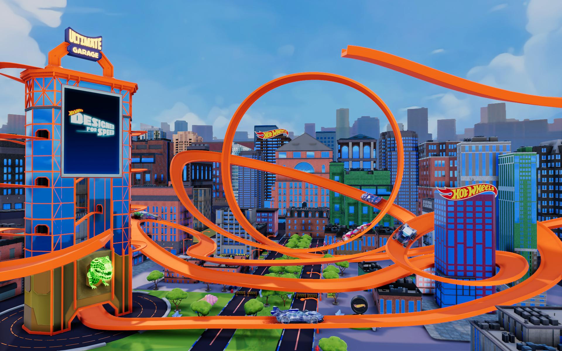 A colored in car is scanned and comes to life, driving the tracks around Hot Wheels City at Hot Wheels Champion Experience